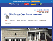 Tablet Screenshot of garagedoorrepairmonrovia.info